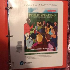 Public Speaking 101 textbook - Beebe Code Included
